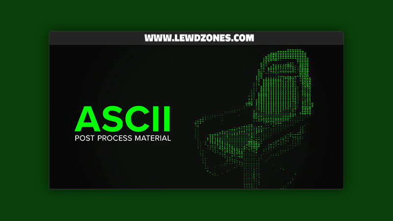 ASCII Post Process Material