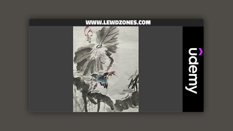 Relax With Chinese Painting - Lotus Flower & Kingfisher