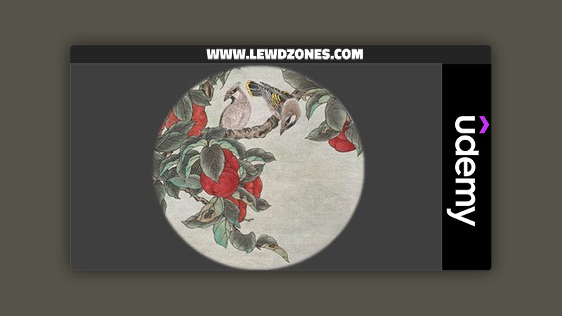Relax With Chinese Painting - Persimmon And Waxwing
