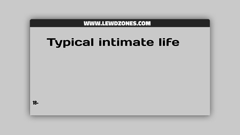 Typical intimate life voronkov Free Download